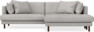 Harper - 4-sits med schäslong XL höger - Vit