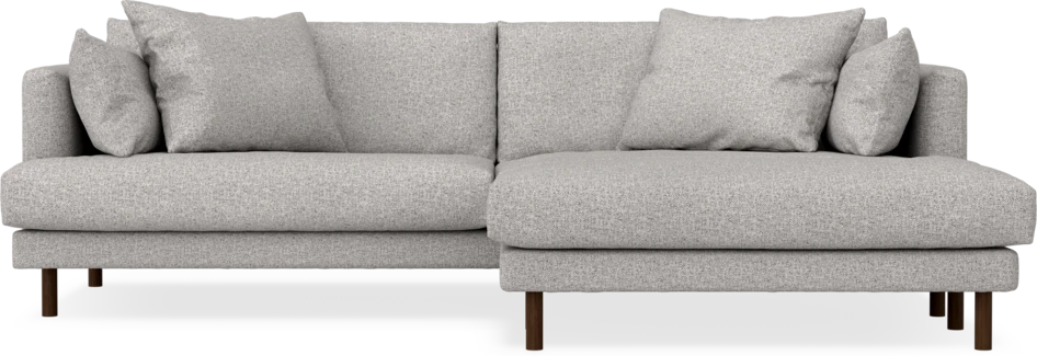 Harper - 4-sits med schäslong XL höger - Vit
