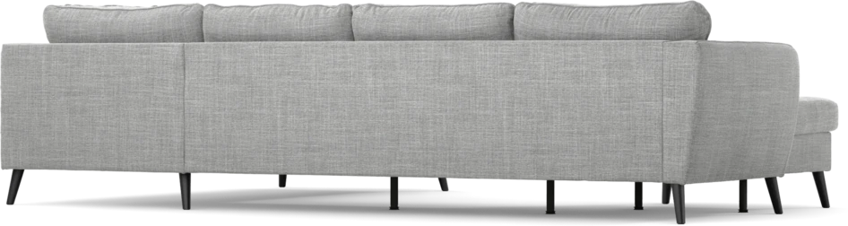 County - 3-sits soffa med schäslong vänster och divan höger - Grå