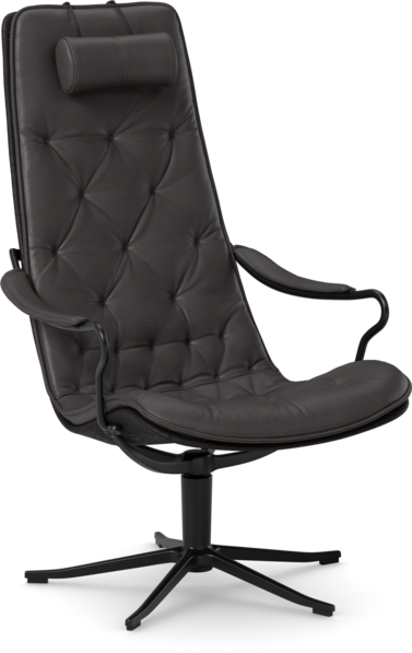 Moore - Fåtölj hög rygg - Brun