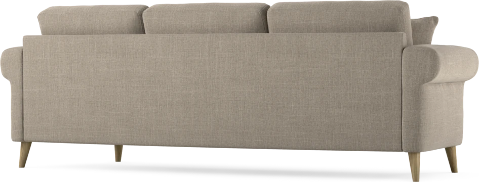 Eden - 3-sits soffa svängd - Beige