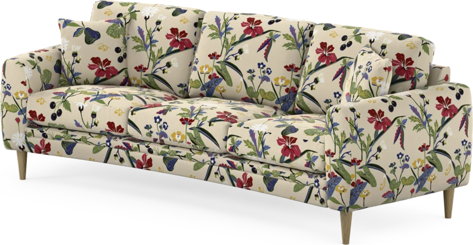 Eden - 3-sits soffa svängd - Flerfärgad