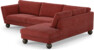 Madison Lux - 3-sits soffa med divan höger - Rosa