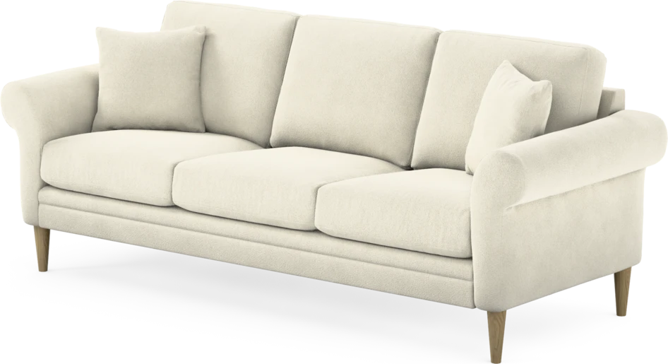 Eden - 3-sits soffa - Vit