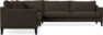 Winston - Hörnsoffa, 2+3-sits - Brun