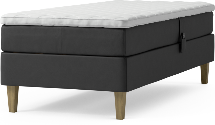 Delux Sense - Ställbar säng, enkelsäng med bäddmadrass och sängben