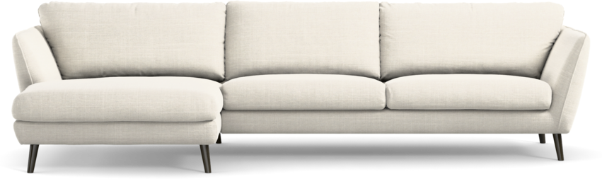 Madison Lux - 3-sits soffa med schäslong vänster - Vit