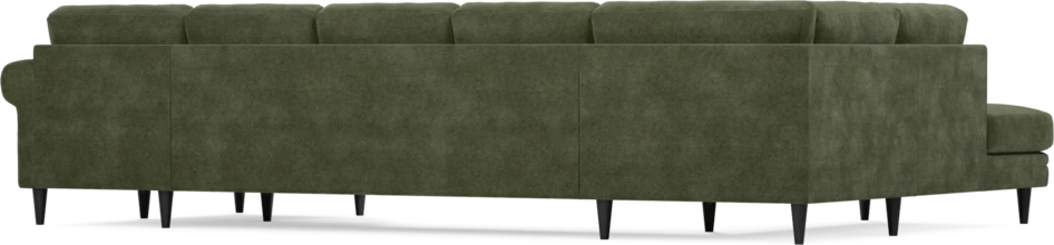 Eden - 3-sits soffa med divan vänster och schäslong höger - Grön