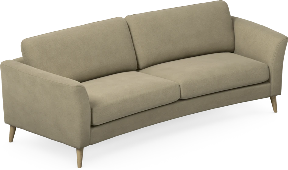 Bridge - 3-sits soffa svängd - Beige