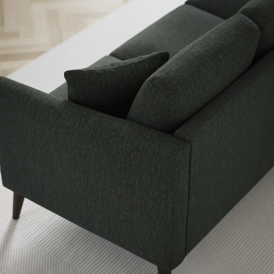 Eden - 3-sits soffa svängd - Grön