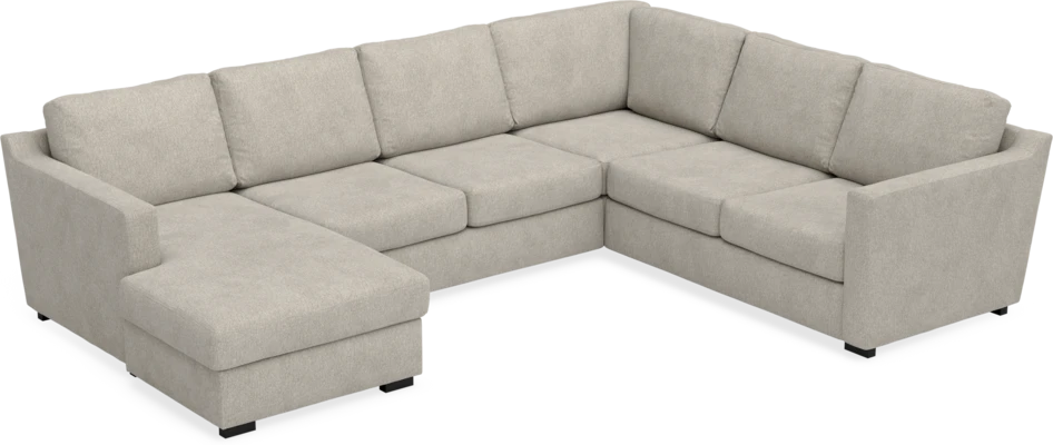 Friday - Hörnsoffa, 3+2-sits med schäslong vänster - Beige