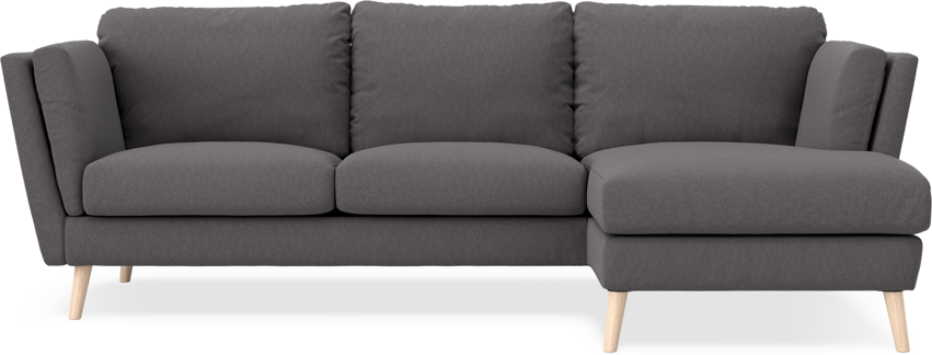 Madison Lux - 2-sits soffa med schäslong höger - Grå