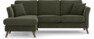 Eden - 2-sits soffa med schäslong - Grön