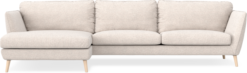 Madison - 3-sits soffa med schäslong vänster - Beige