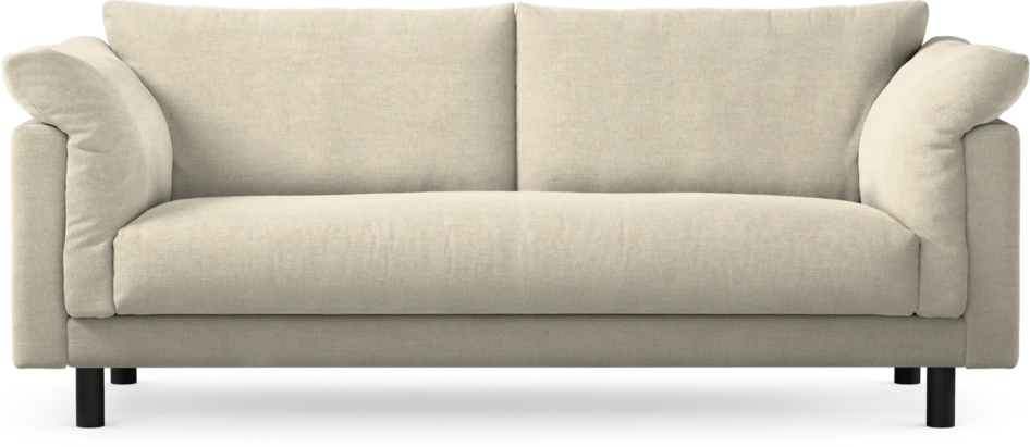 Cherrie - 2,5-sits soffa, hel dyna, fast klädsel - Beige