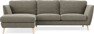 Madison Lux - 2-sits soffa med schäslong vänster - Grön