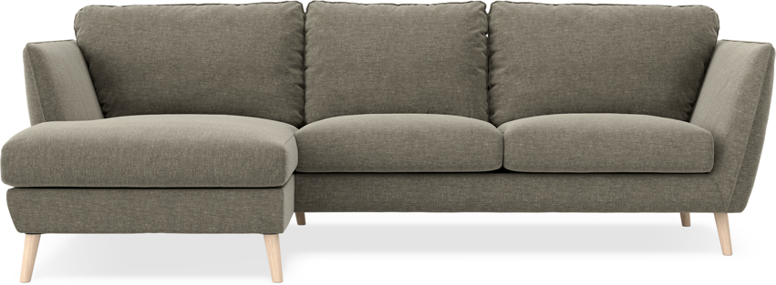 Madison Lux - 2-sits soffa med schäslong vänster - Grön