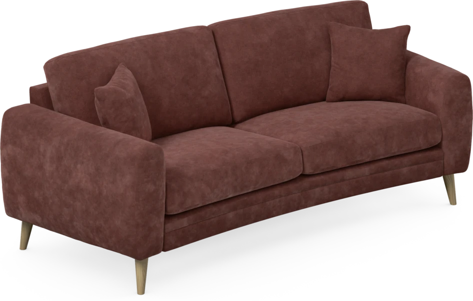 Eden - 2,5-sits soffa svängd - Röd