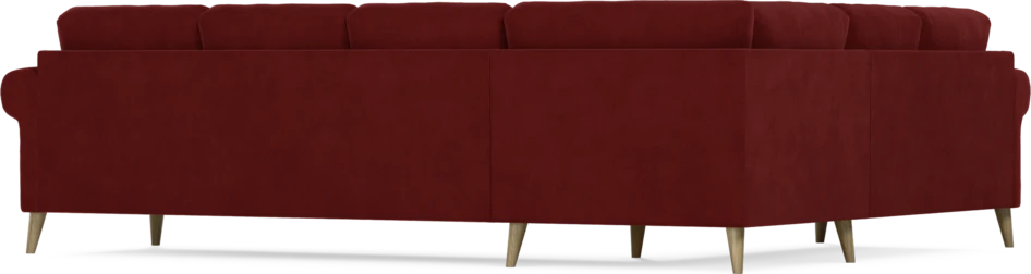 Eden - Hörnsoffa, 2+3-sits - Röd