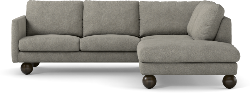 Madison Lux - 2-sits soffa med divan höger - Vit