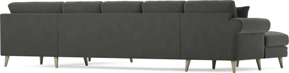Eden - 3-sits soffa med schäslong vänster och divan höger - Grå