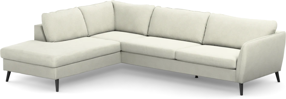 County - 2,5-sits soffa med divan vänster - Vit