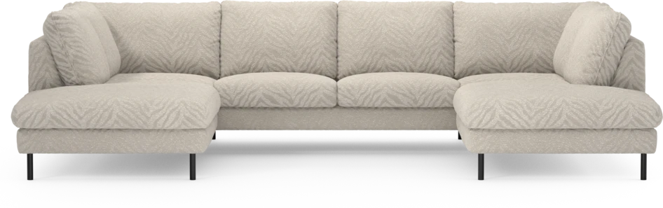 Madison Lux - 2-sits soffa med divan vänster och höger - Vit