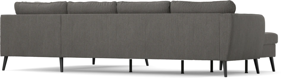 County - 3-sits soffa med schäslong vänster och divan höger - Brun