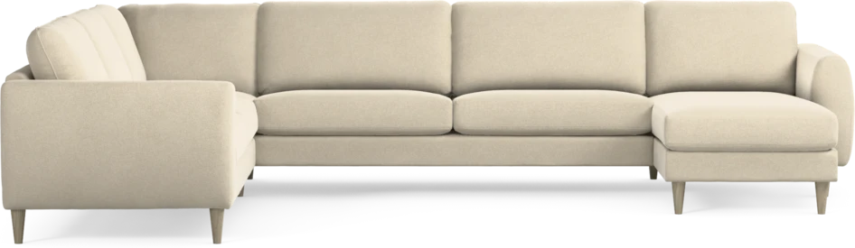 Bridge - Hörnsoffa, 2+3-sits med schäslong höger - Beige