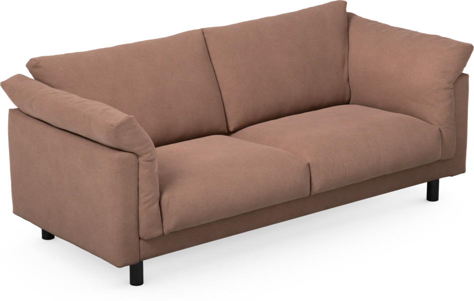 Cherrie - 2,5-sits soffa, fast klädsel - Rosa