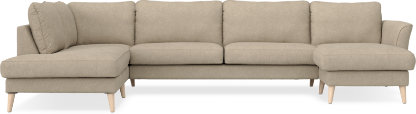 Bridge - 3-sits soffa med divan vänster och schäslong höger - Beige