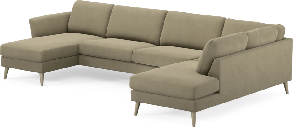 Bridge - 3-sits soffa med schäslong vänster och divan höger - Beige