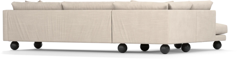 Harper - 3-sits soffa med divan vänster - Beige