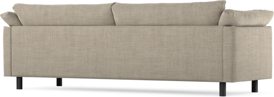 Cherrie - 4-sits soffa, hel dyna, fast klädsel - Beige