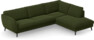 Madison Lux - 3-sits soffa med divan höger - Grön