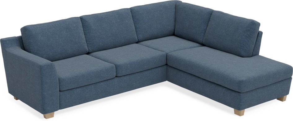 Friday - 2,5-sits soffa med divan höger - Blå