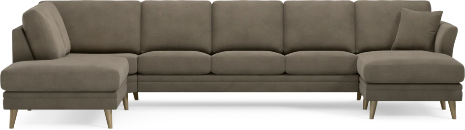 Eden - 3-sits soffa med divan vänster och schäslong höger - Beige