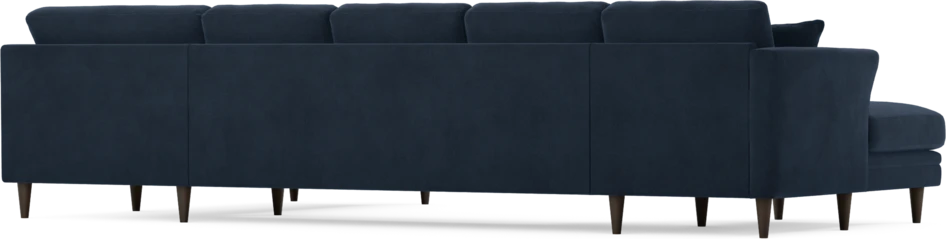 Eden - 3-sits soffa med schäslong vänster och divan höger - Blå