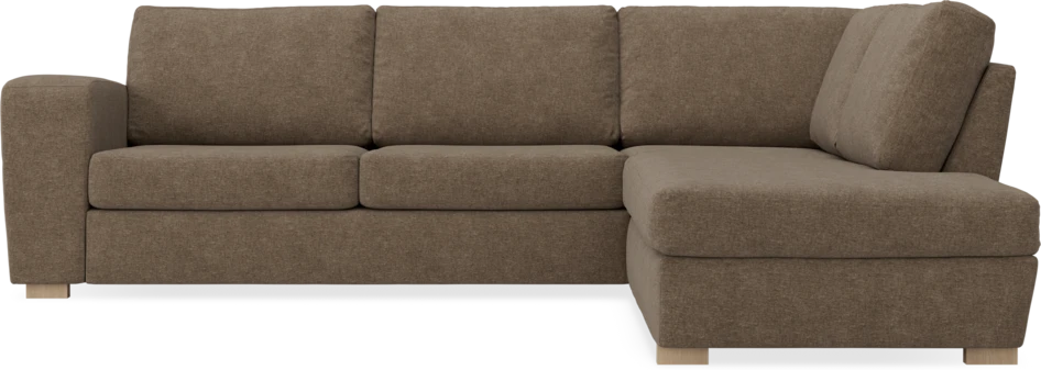 Friday - 2,5-sits soffa med divan höger - Brun