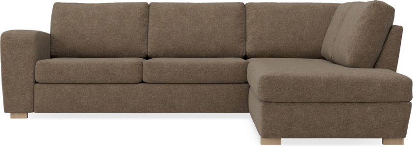 Friday - 2,5-sits soffa med divan höger - Brun