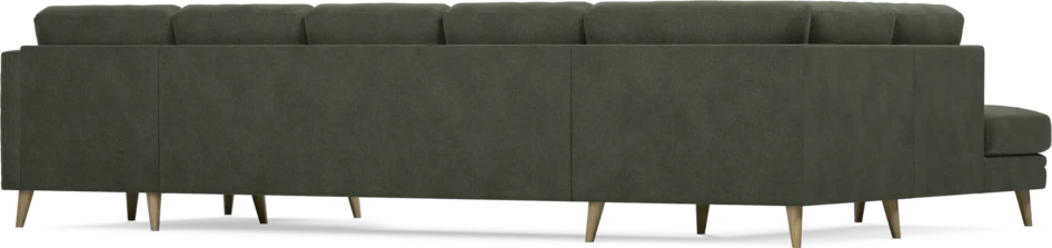 Eden - 3-sits soffa med divan vänster och schäslong höger - Grön