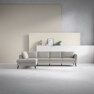 County - 3-sits soffa med divan vänster - Beige