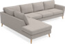 County - 3-sits soffa med divan vänster - Beige