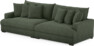 Rossi - 4-sits soffa - Grön