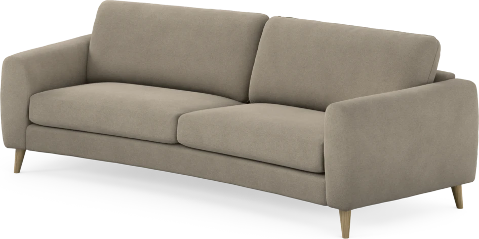 Bridge - 3-sits soffa svängd - Beige