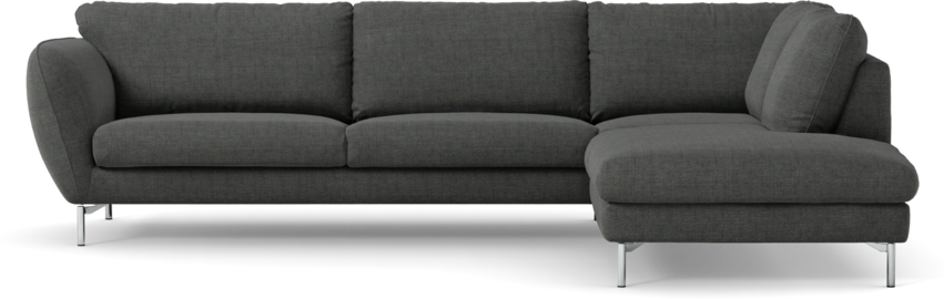 Madison Lux - 3-sits soffa med divan höger - Grå