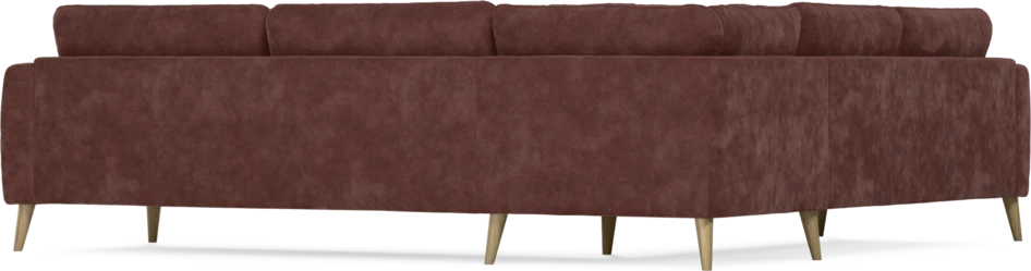 Bridge - Hörnsoffa, 2+3-sits - Röd