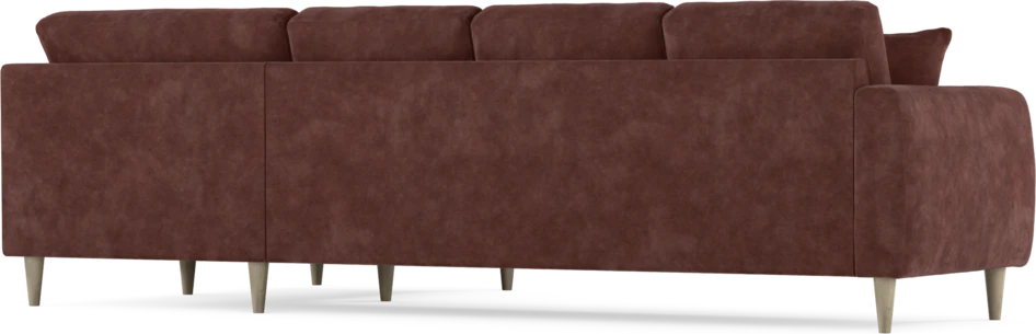 Eden - Hörnsoffa, 3+1-sits - Röd
