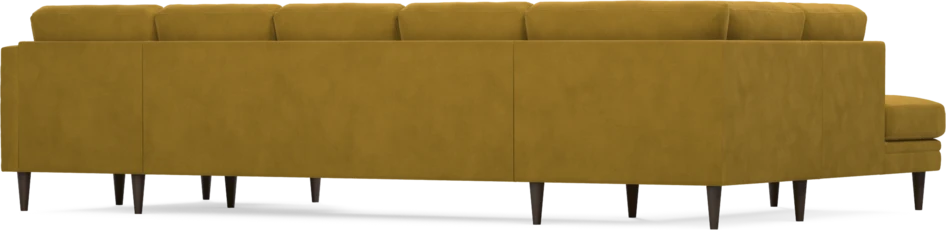 Eden - 3-sits soffa med divan vänster och schäslong höger - Gul