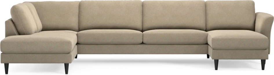 Bridge - 3-sits soffa med divan vänster och schäslong höger - Beige
